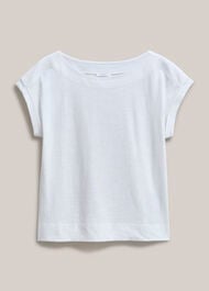 Alycia Slub T-Shirt, White, hi-res