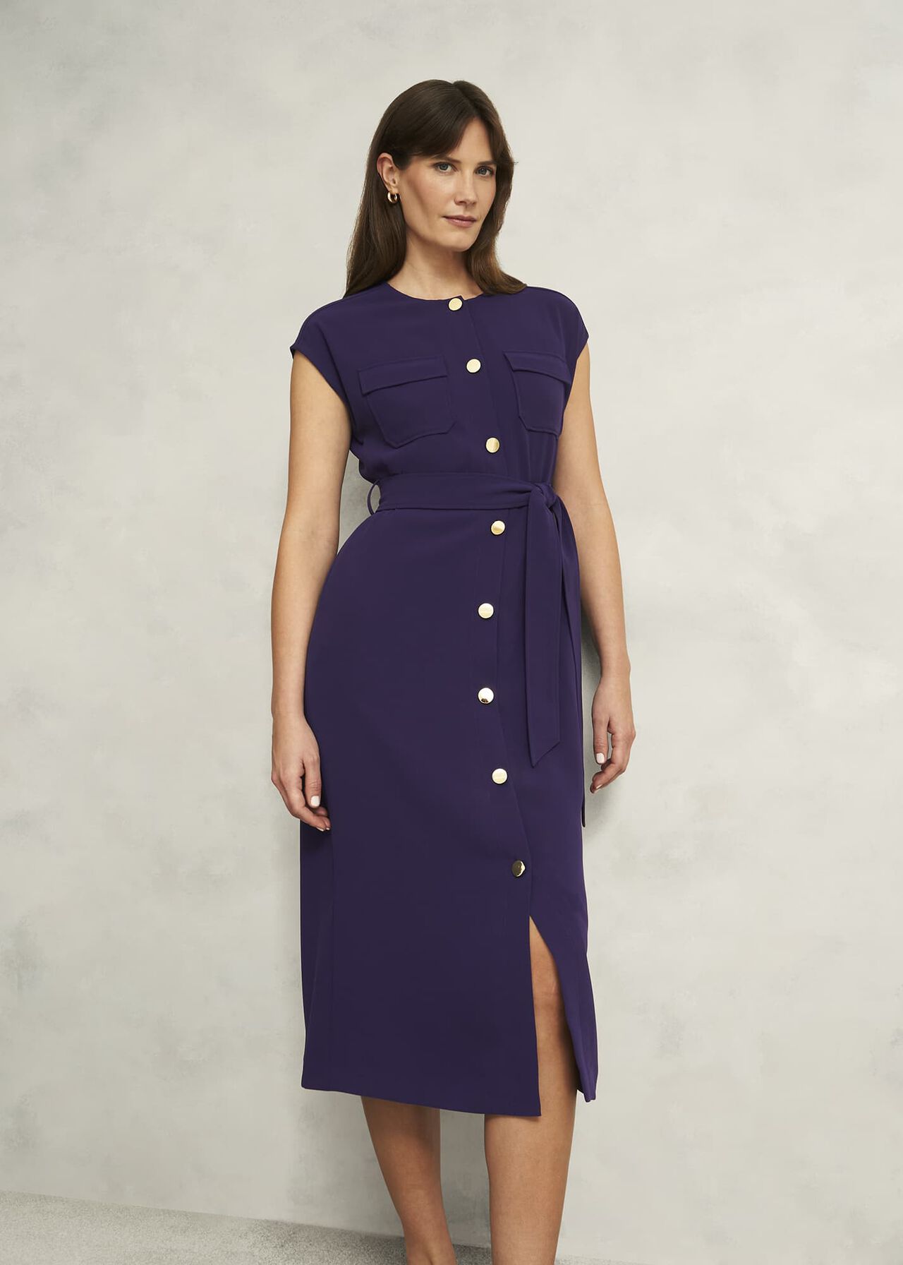 Petite Tania Dress, Grape Purple, hi-res