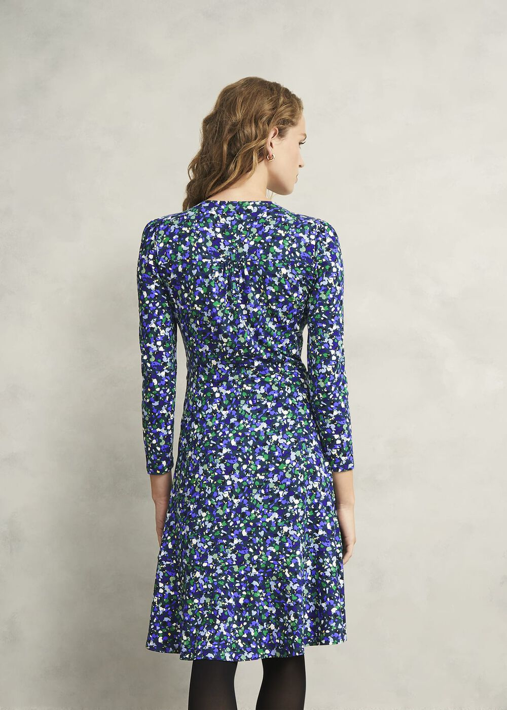 Petite Demi Jersey Dress, Green Multi, hi-res