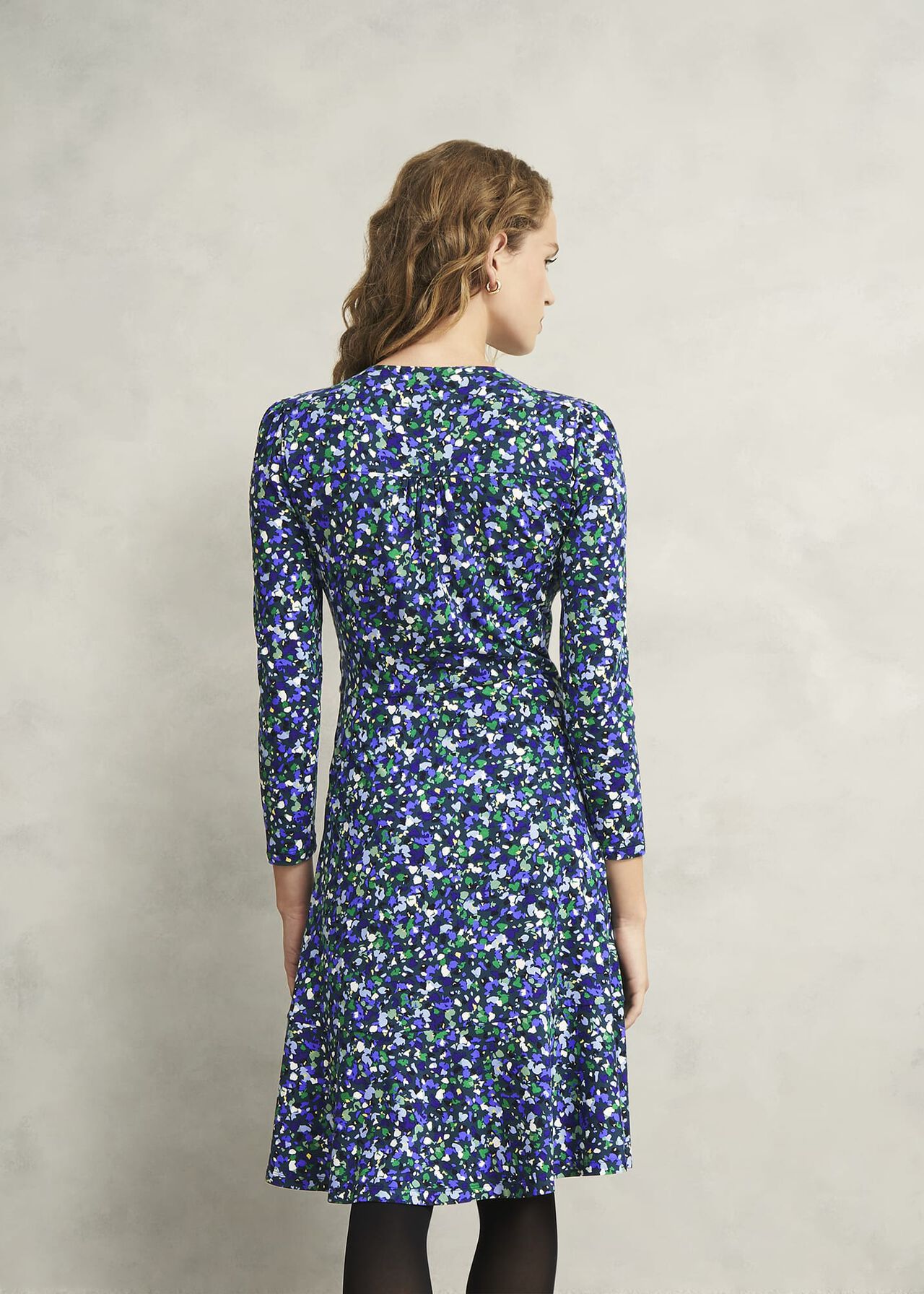 Petite Demi Jersey Dress, Green Multi, hi-res