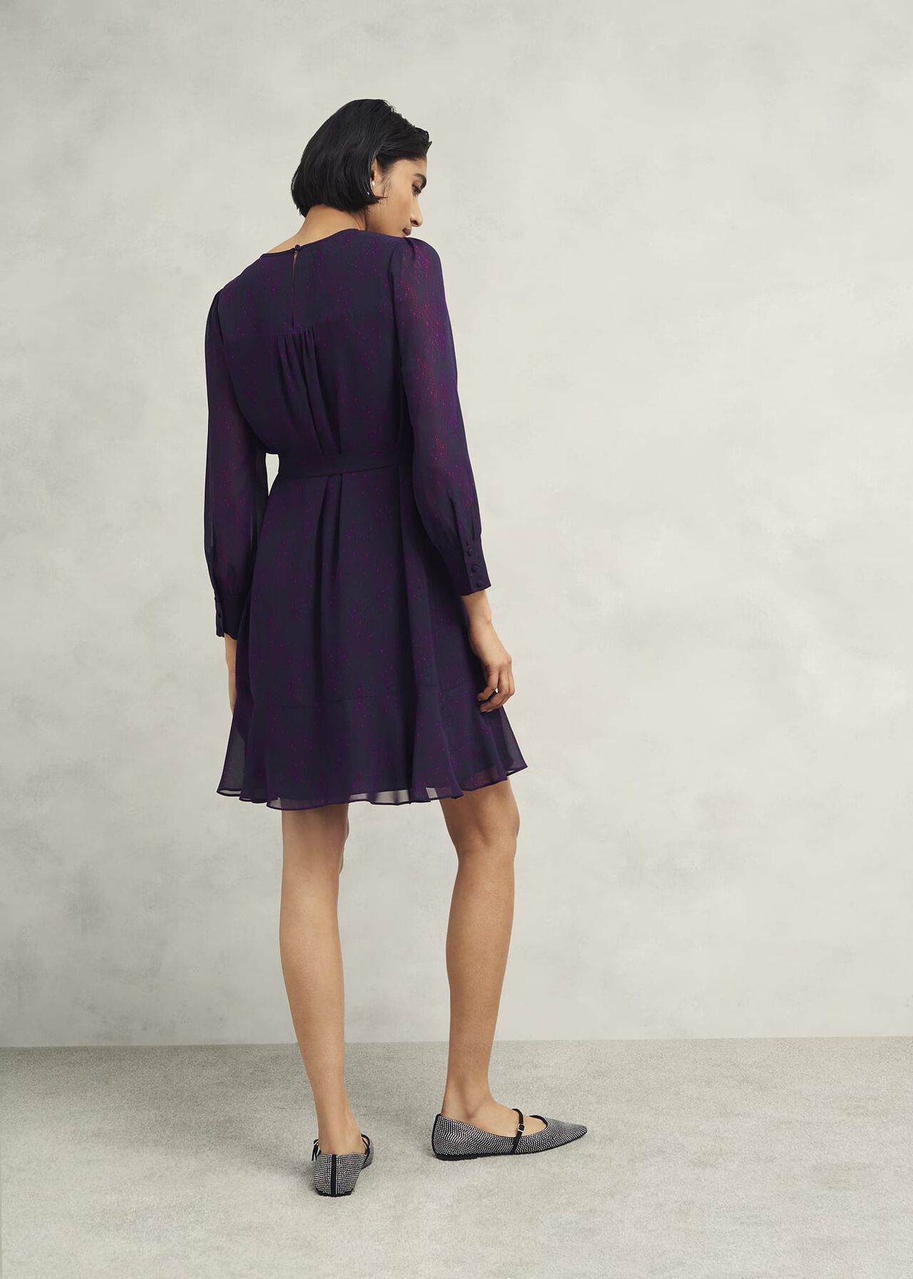 Frances Dress, Plum Multi, hi-res