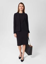 Petite Mia Dress, Navy, hi-res