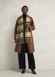 Ruth Wool Scarf, Camel Multi, hi-res