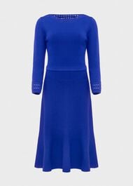 Quinn Knitted Dress, Egyptian Blue, hi-res