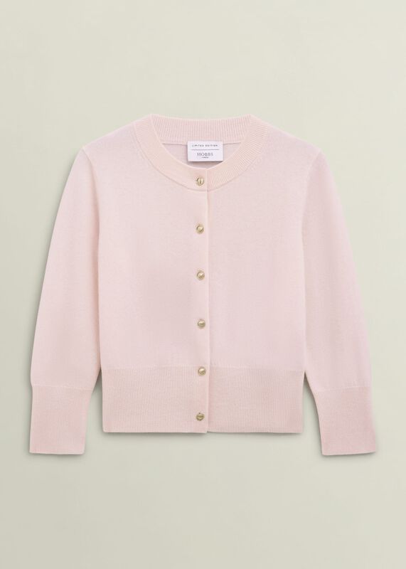 Pink Tresco Wool Cashmere Crew Neck Knitted Jumper