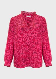 Gloria Blouse, Red Pink, hi-res