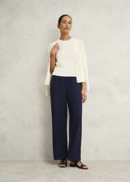 Aubrey Knitted Top, Hobbs Ivory, hi-res