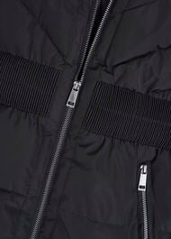 Petite Amalie Puffer Coat, Black, hi-res