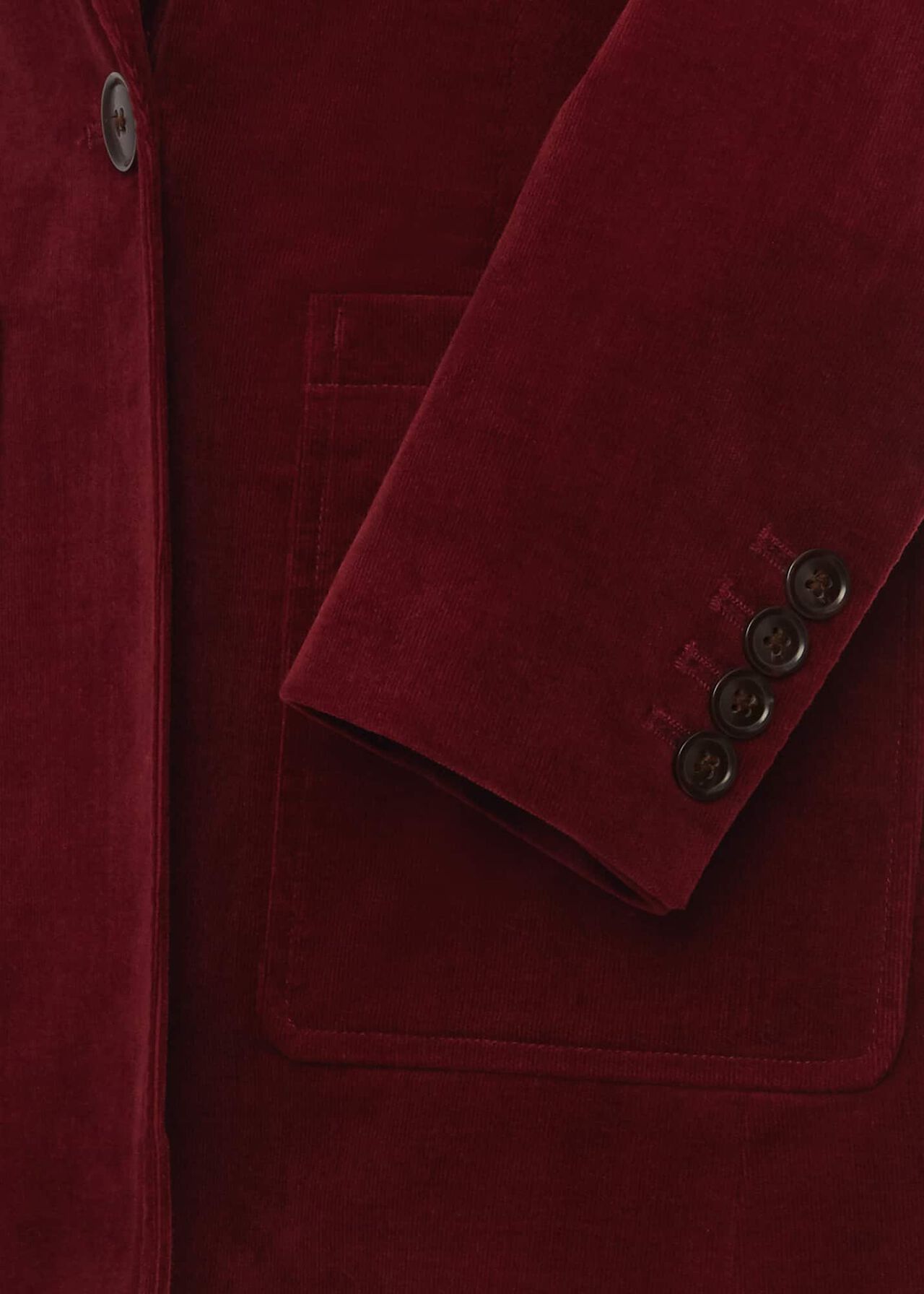 Blake Cord Blazer, Dark Red, hi-res