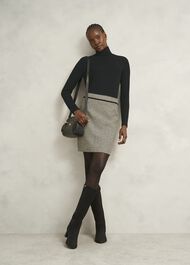 Kiera Ribbed Rollneck, Black, hi-res