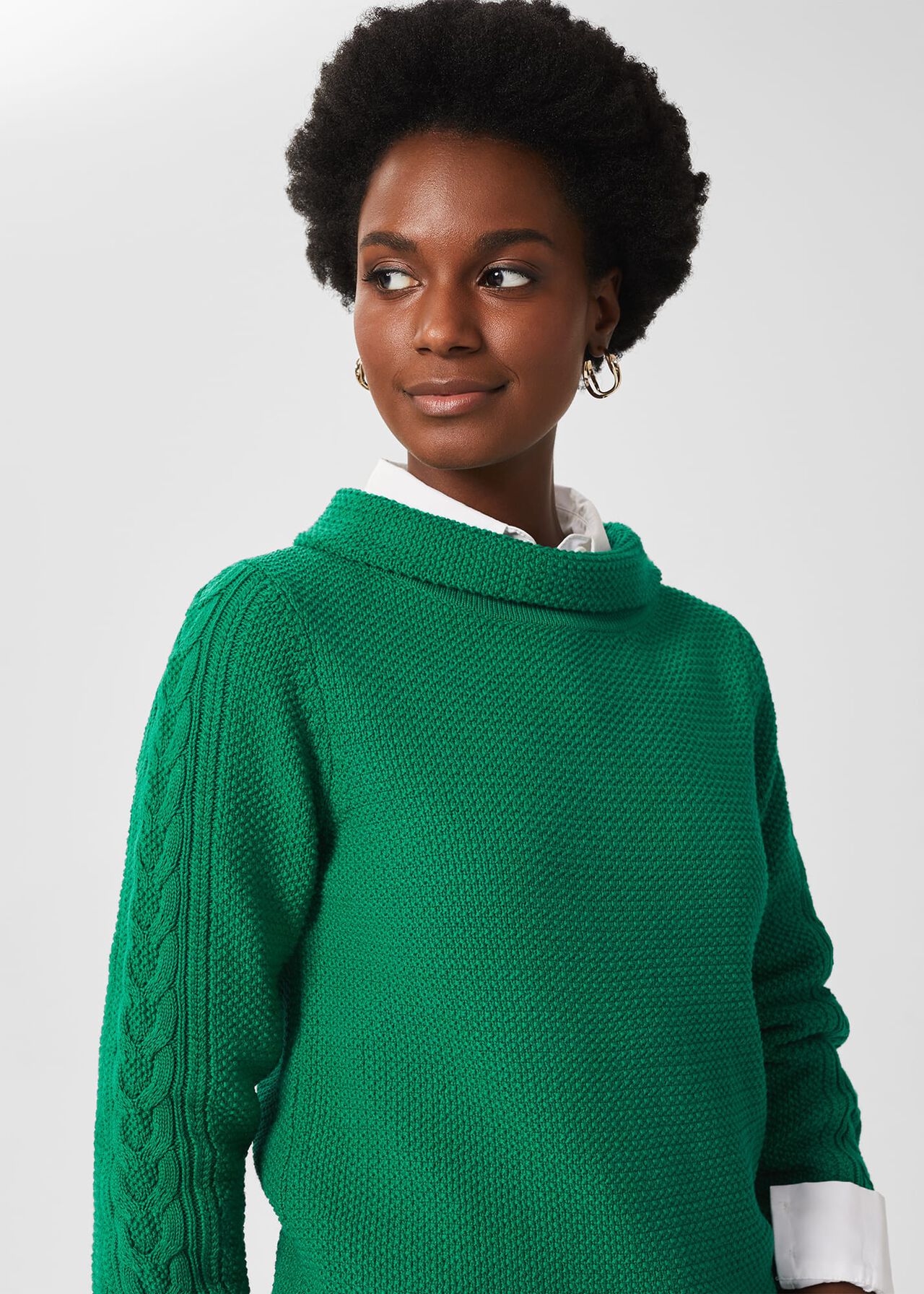 Camilla Sweater, Emerald Green, hi-res
