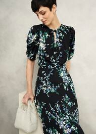 Blenheim Tea Dress, Black Multi, hi-res
