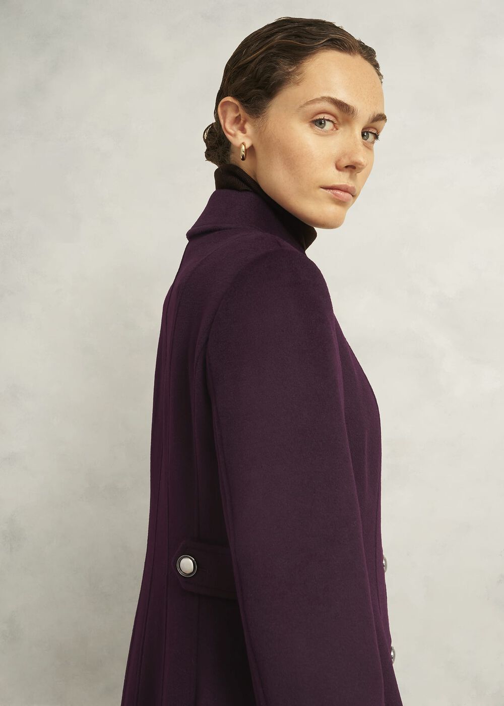Iona Wool Coat, Malbec Purple, hi-res