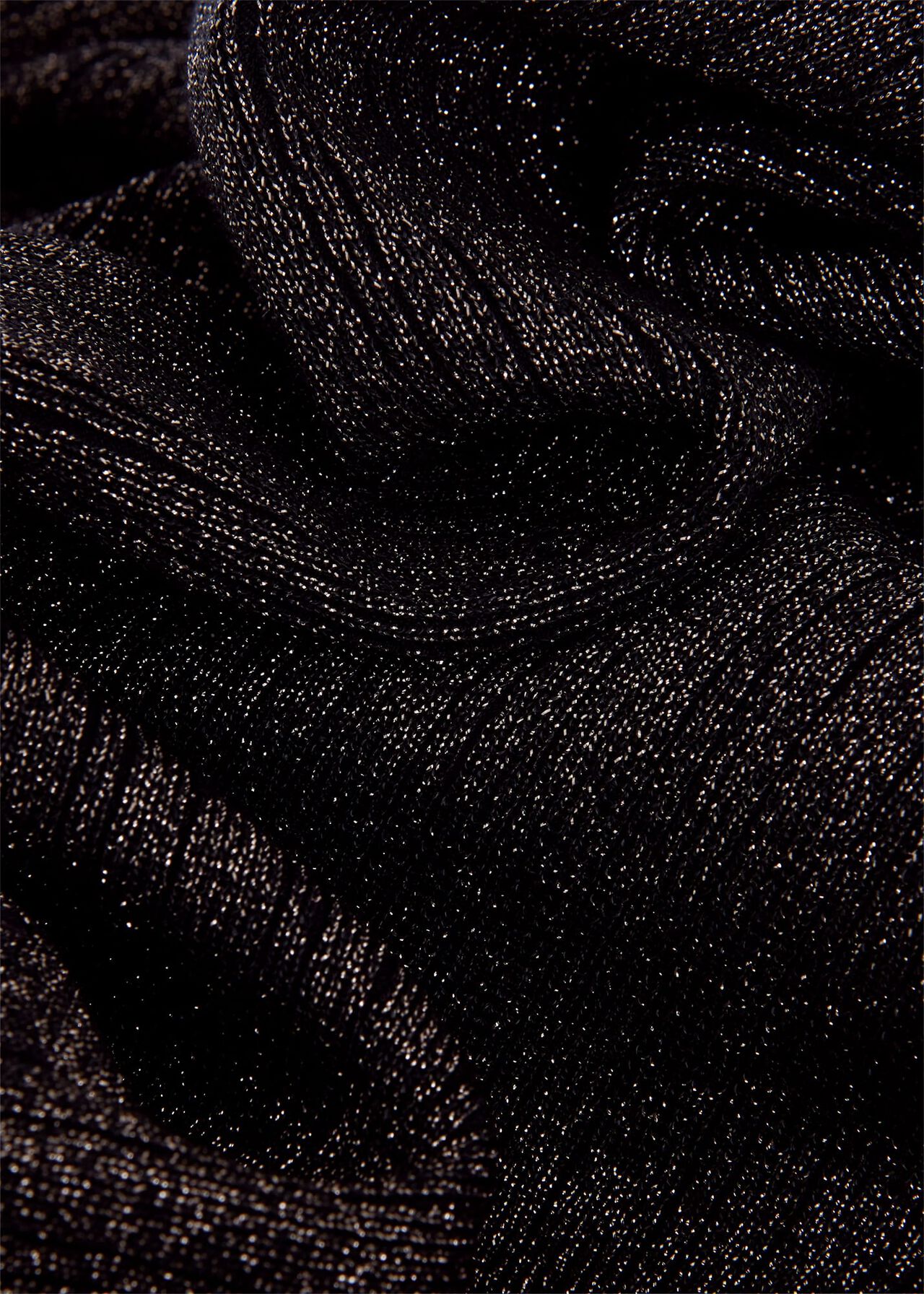 Reena Sparkle Ribbed Knitted Cardigan, Black Gold, hi-res