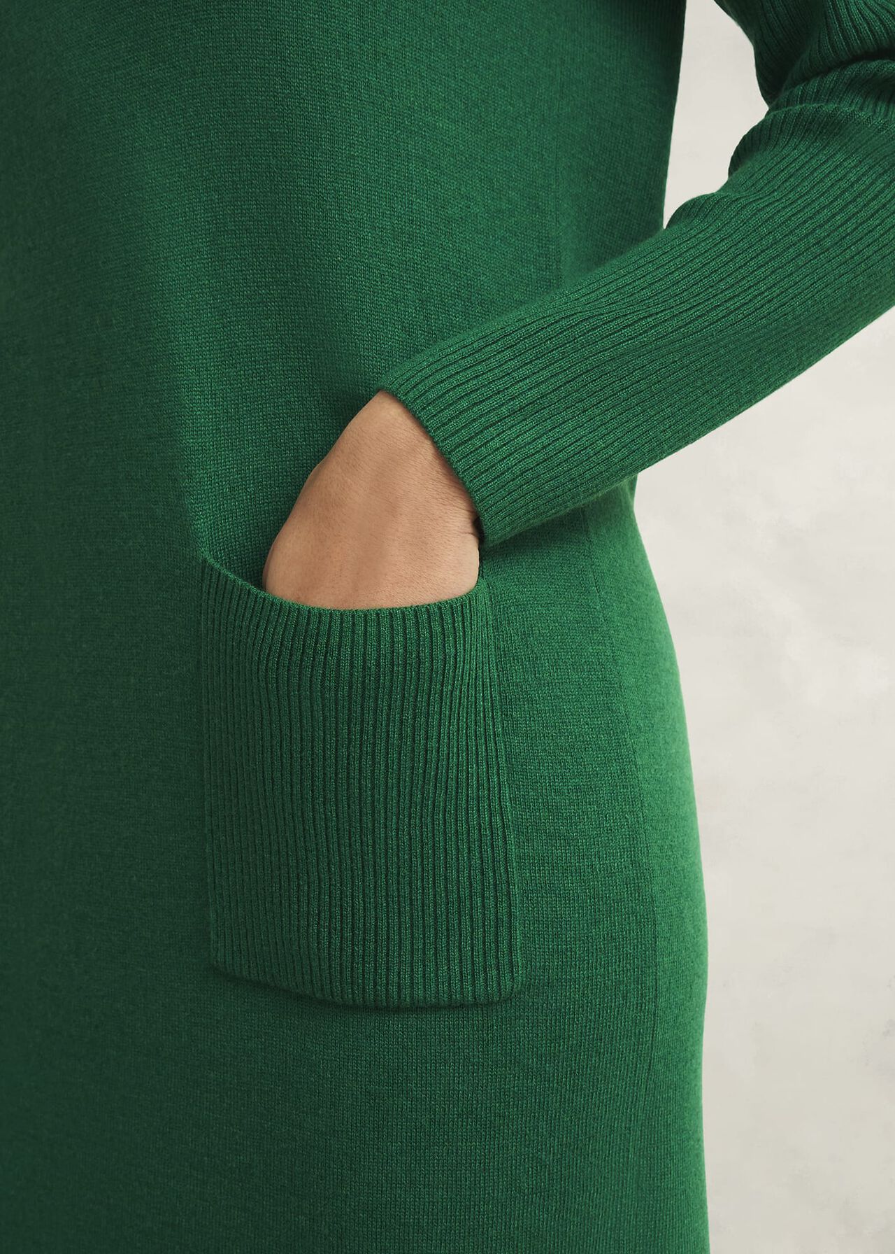Devora Knitted Dress With Cashmere, Verdent Green, hi-res