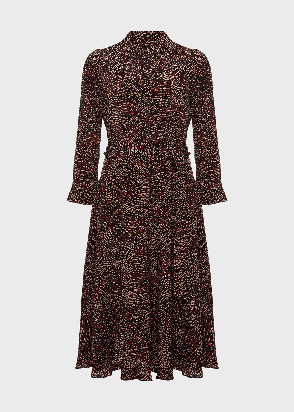 Alex Printed Shirt Dress, Black Multi, hi-res