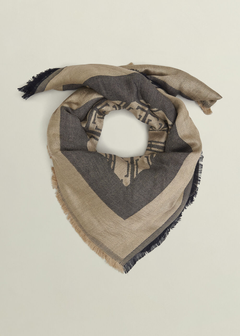 Mora Scarf, Black Camel, hi-res
