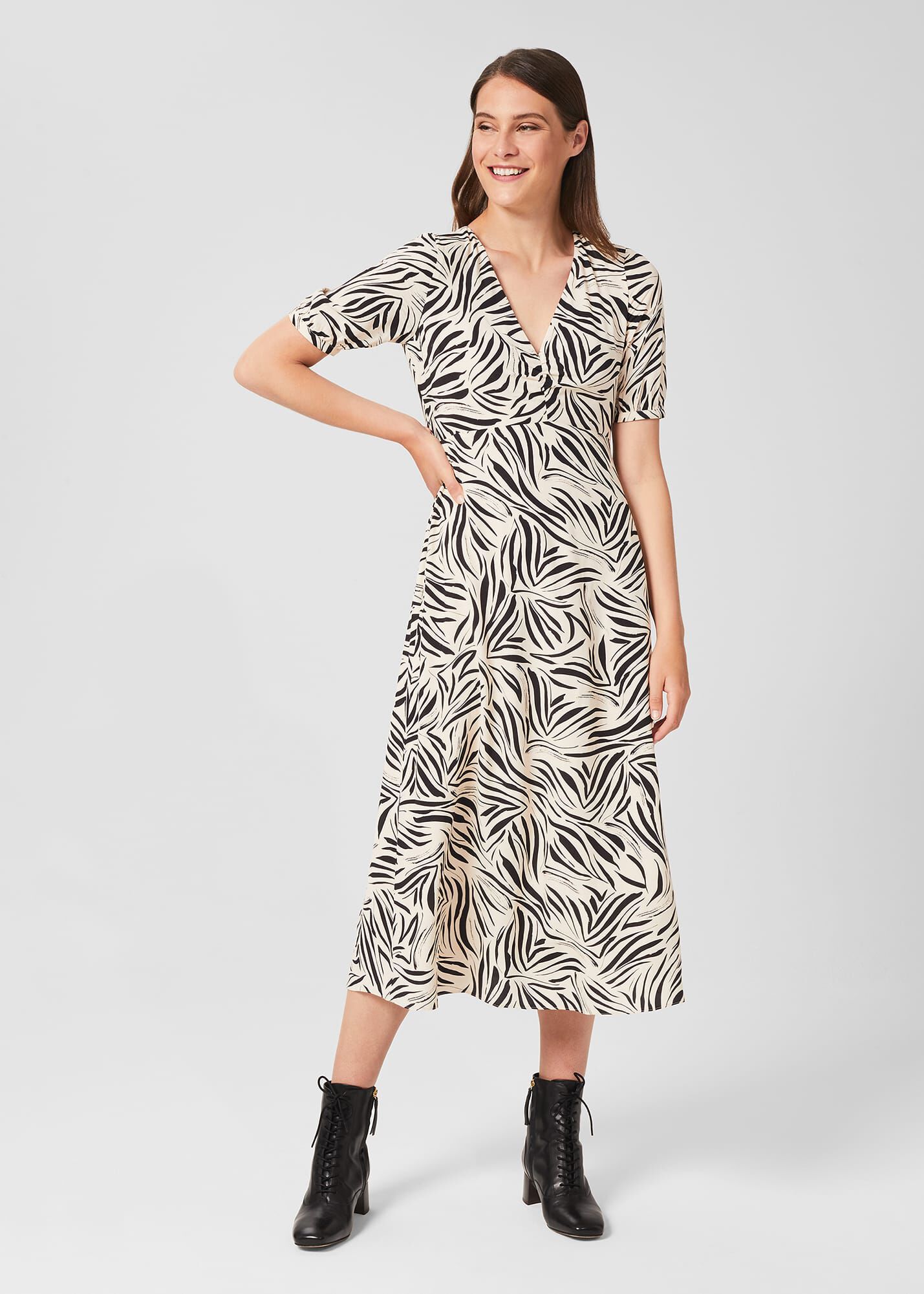 Hobbs animal print dress discount