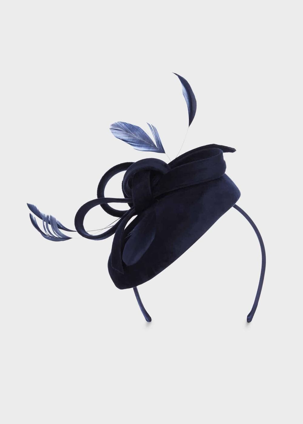 Zoe Fascinator, Navy, hi-res