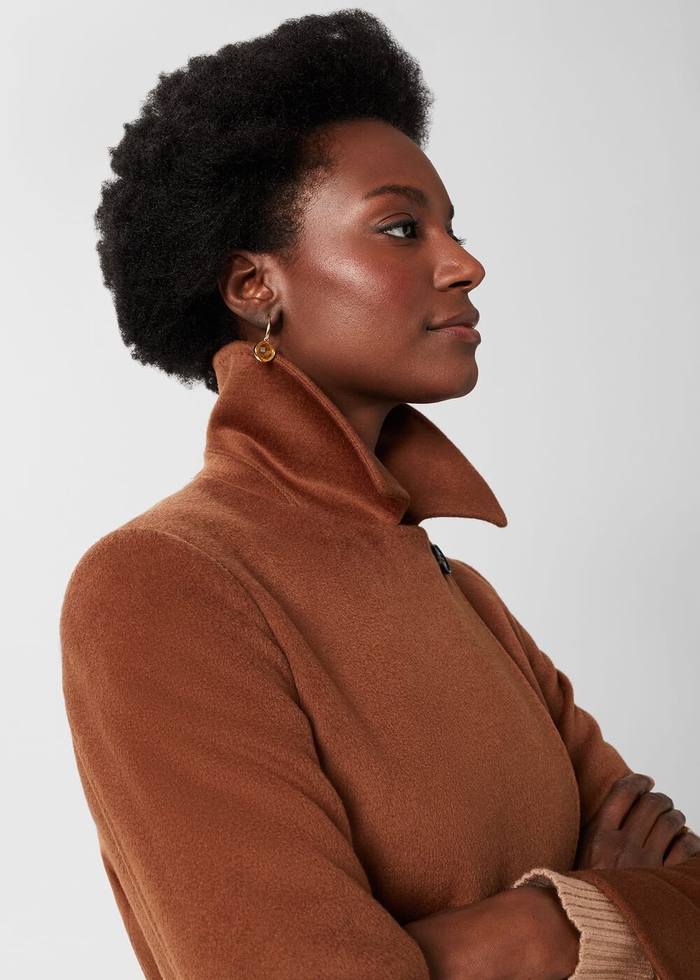 Livia Wool Coat, Vicuna, hi-res