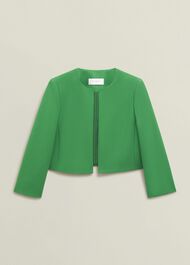 Elize Textured Jacket, Cilantro Green, hi-res