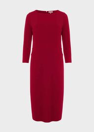 Kelly Jersey Dress,  Dark Raspberry, hi-res