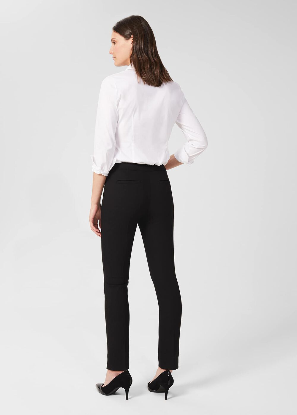Petite Luca Slim Trousers, Black, hi-res