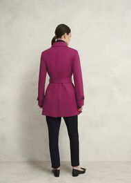 Jane Shower Resistant Trench Coat, Cerise Pink, hi-res
