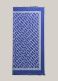 Mora Scarf, Blue Ivory, hi-res