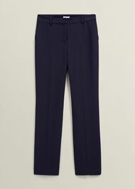Aly Straight Trousers, Navy, hi-res