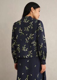 Annie Floral Embroidered Top, Midnight Multi, hi-res