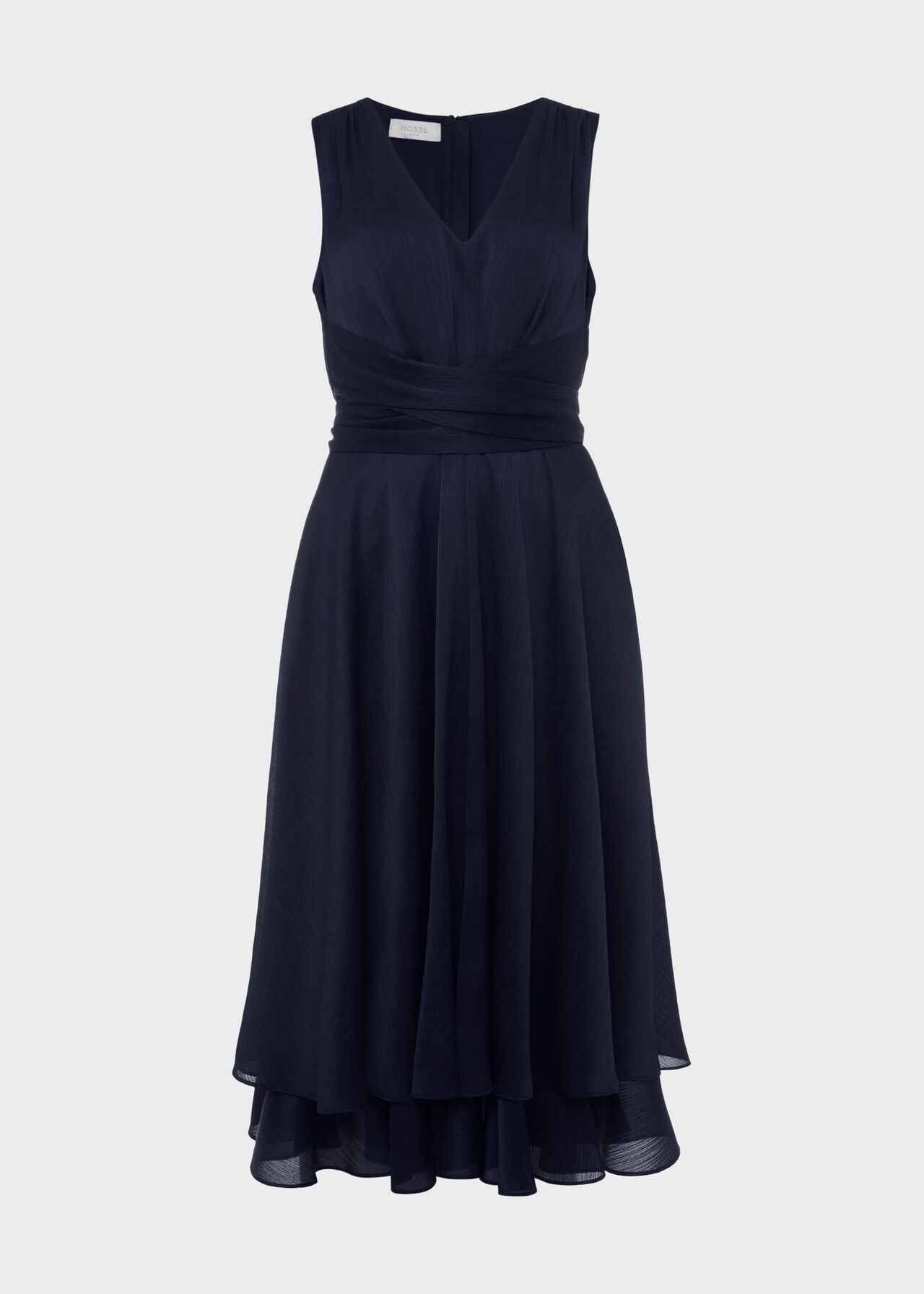 Viola Fit And Flare Dress, Midnight Navy, hi-res