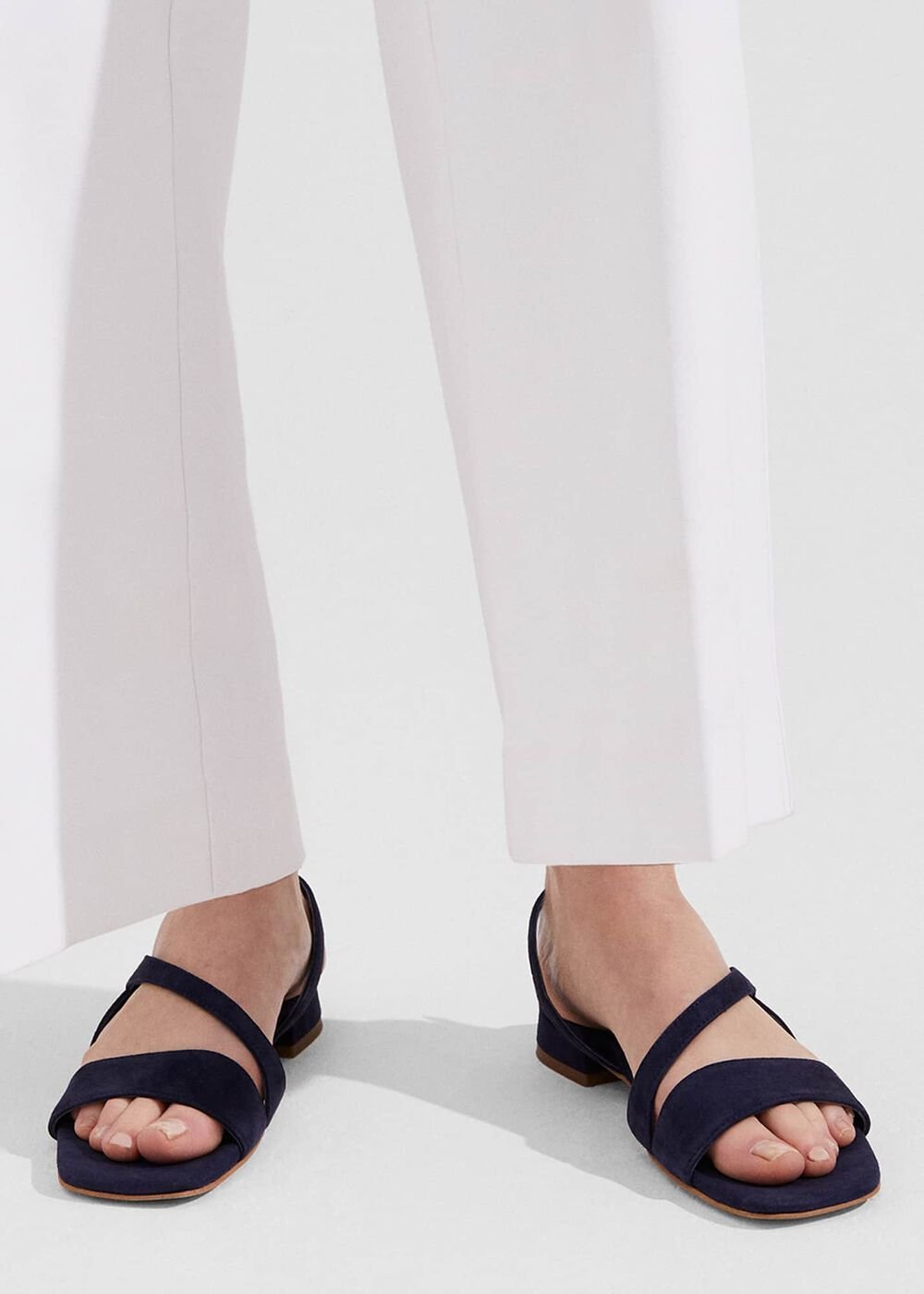 Mila Flat Sandal, Midnight, hi-res