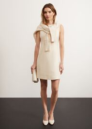 Hinton Mini Dress, Buttercream, hi-res