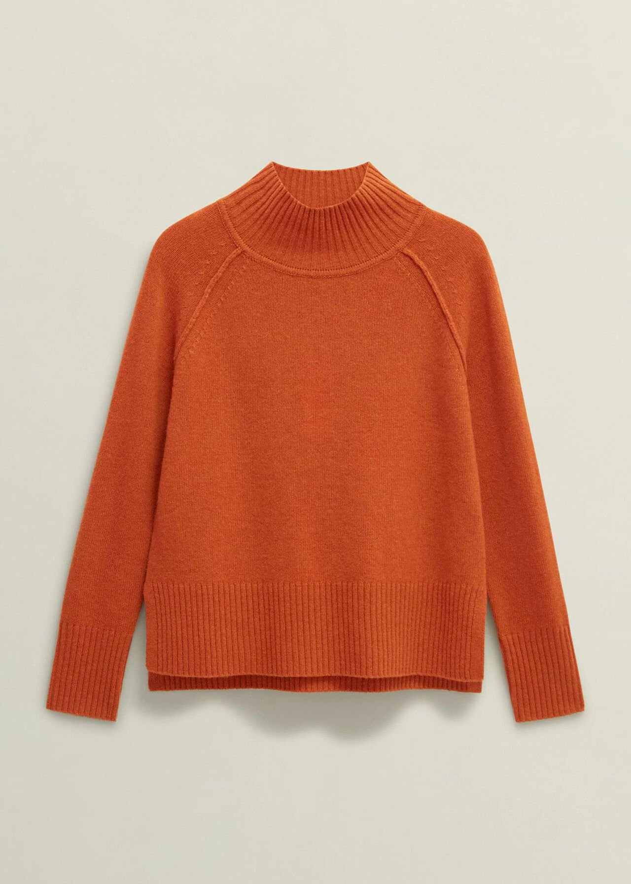 Lorraine Wool Blend Jumper, Burnt Orange, hi-res