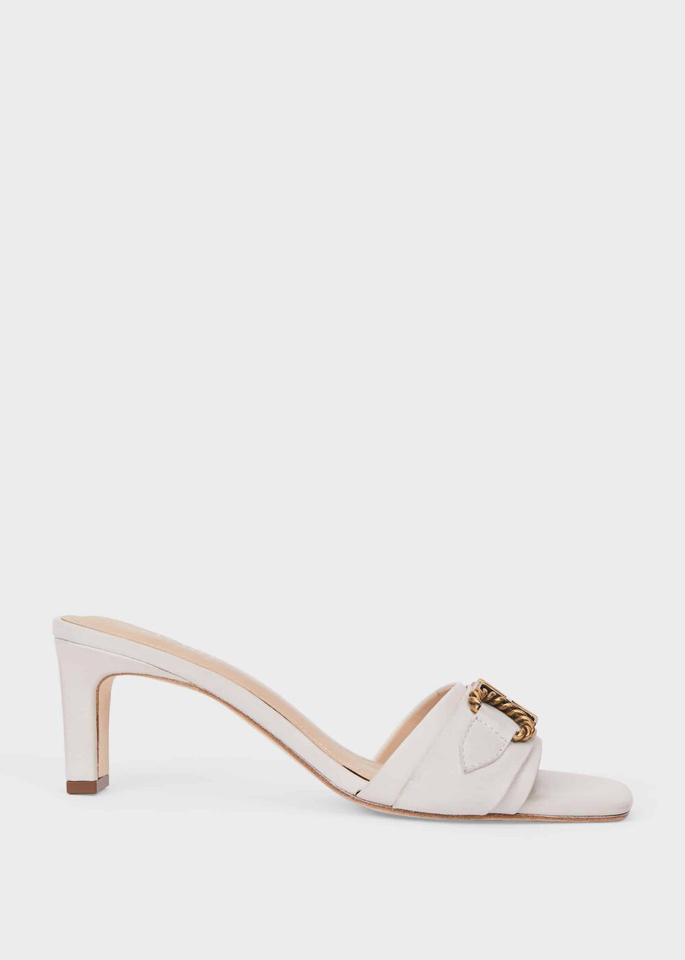 Alva Leather Mules , White, hi-res