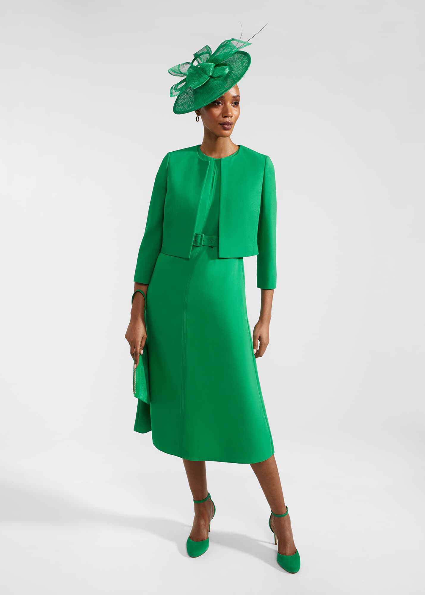Hobbs green dress cheap