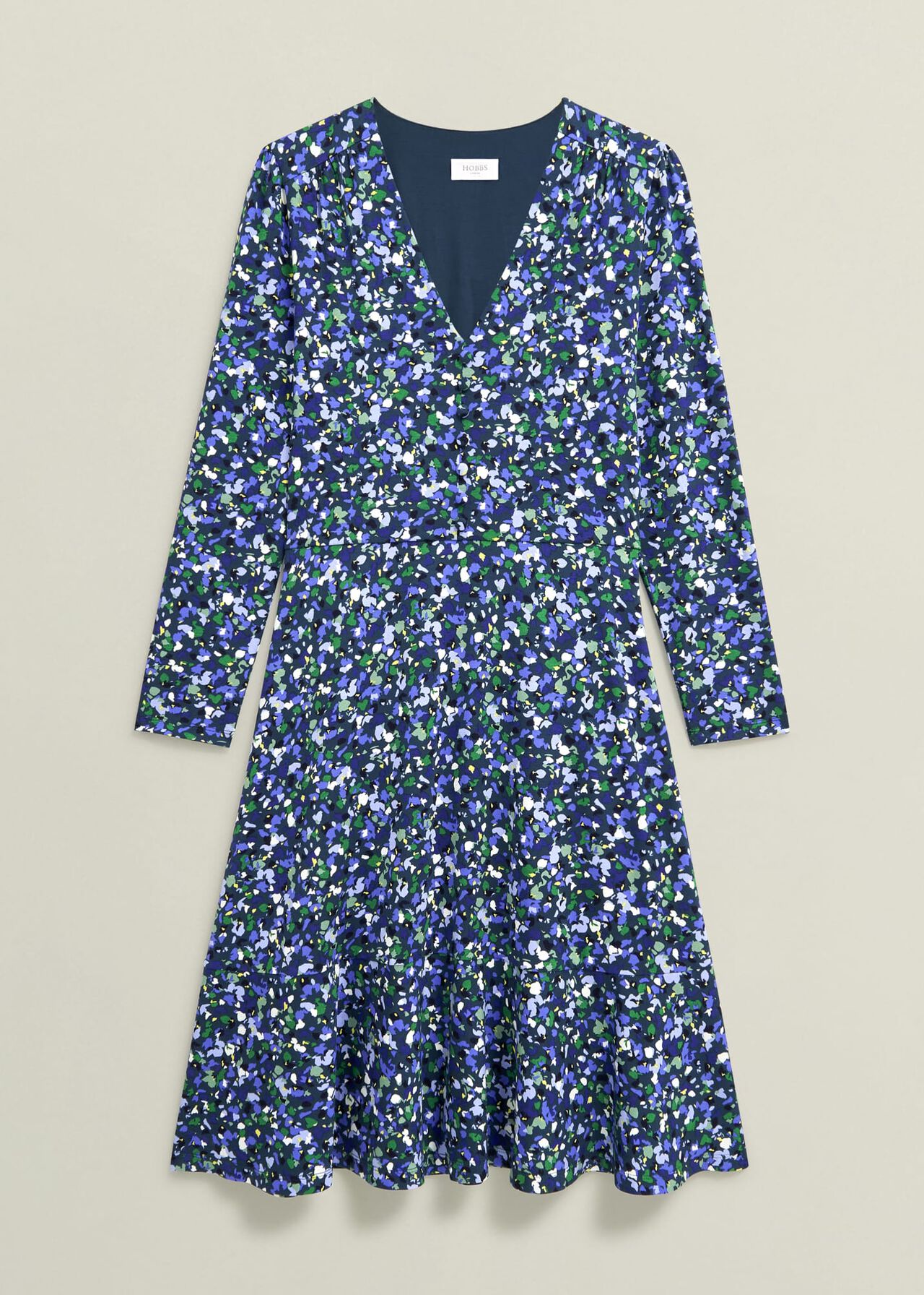 Petite Demi Jersey Dress, Green Multi, hi-res