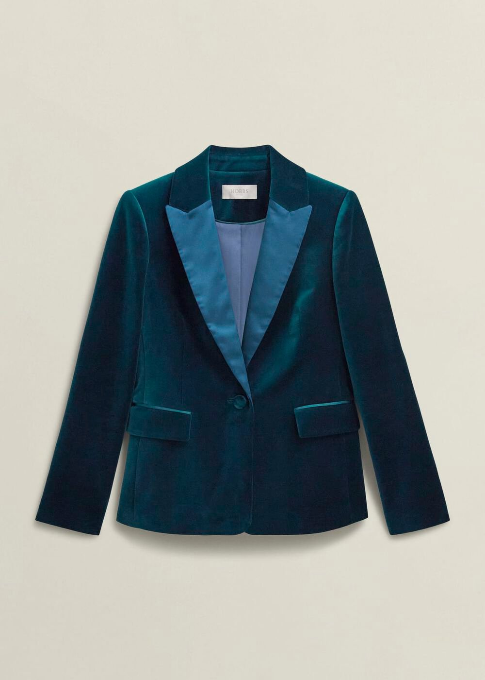 Luna Velvet Jacket, Riverside Blue, hi-res