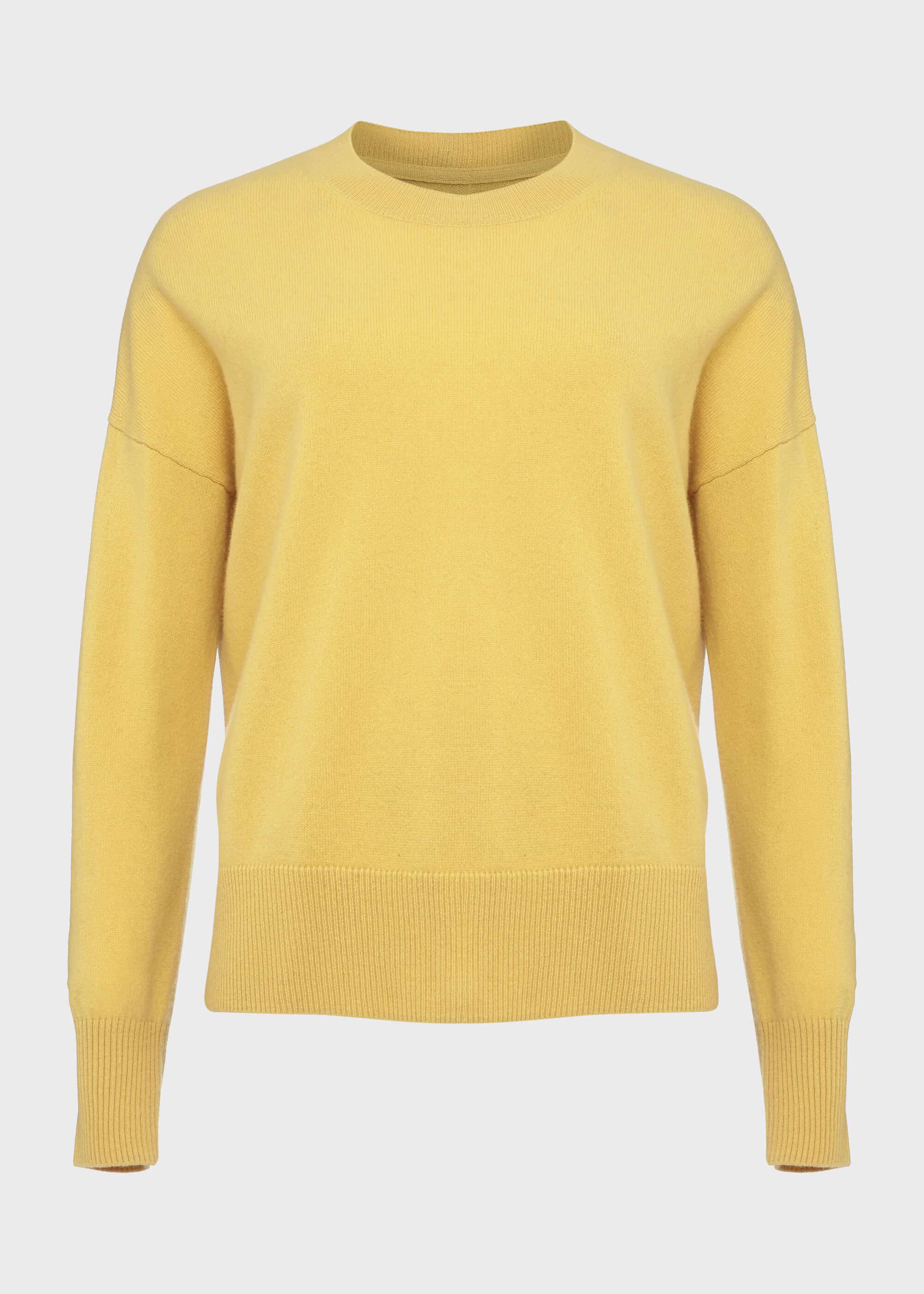 yellow wool sweater