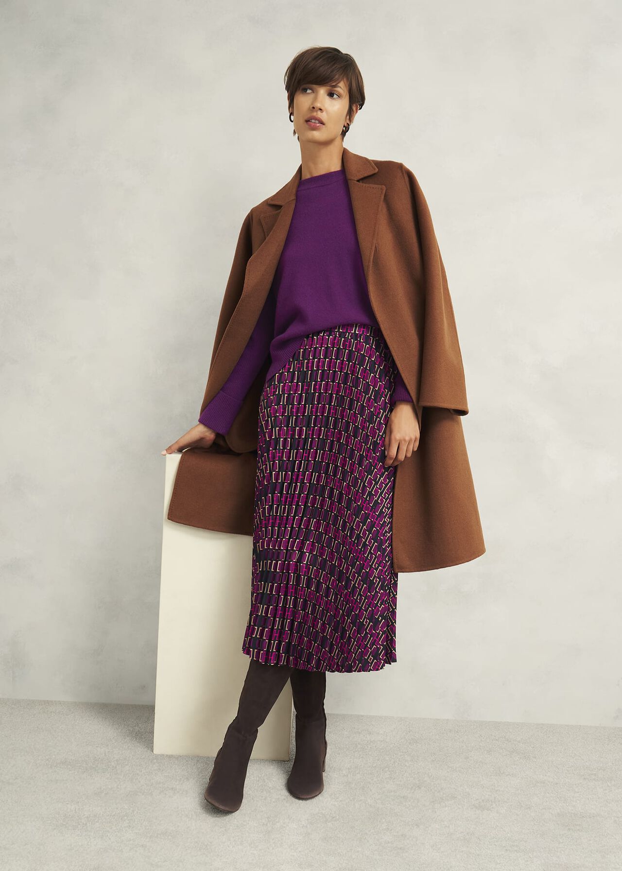 Darla Jumper With Cashmere, Vibrant Purple, hi-res