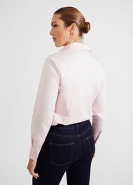 Victoria Cotton Blend Shirt, Pale Pink, hi-res