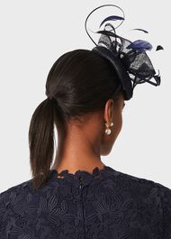 Alya Fascinator, Midnight, hi-res