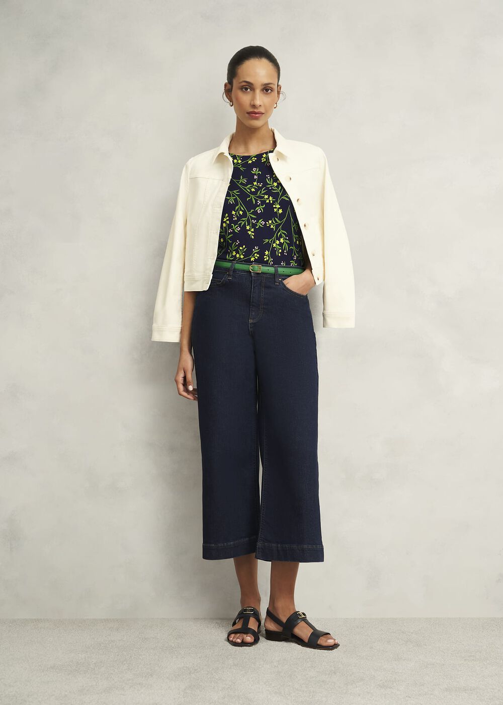 Carmina Leather Hip Belt, Laurel Green, hi-res
