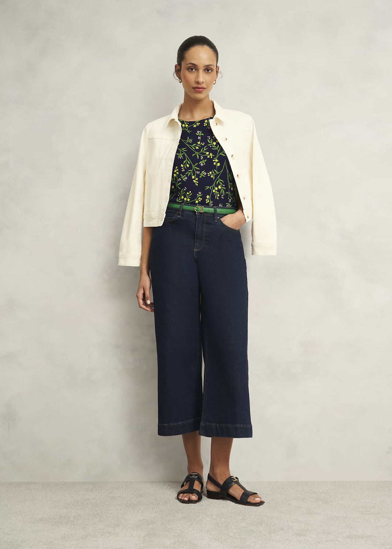 Carmina Leather Hip Belt, Laurel Green, hi-res
