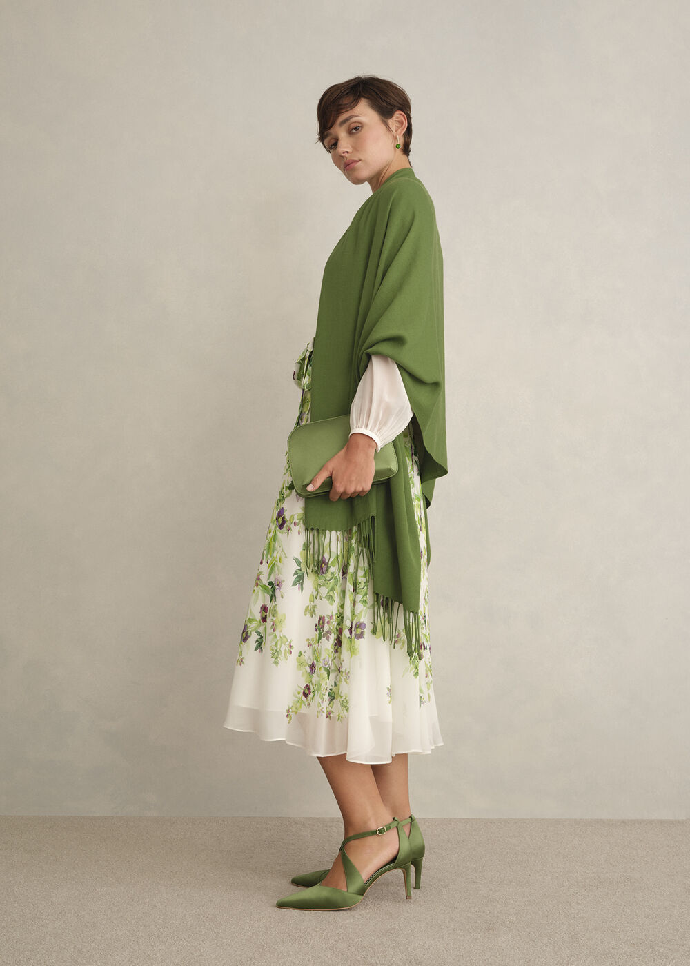 Matilda Scarf, Bay Leaf Green, hi-res