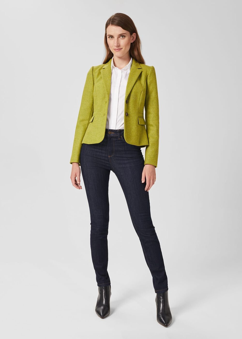 Hackness Wool Jacket, Lime Green, hi-res