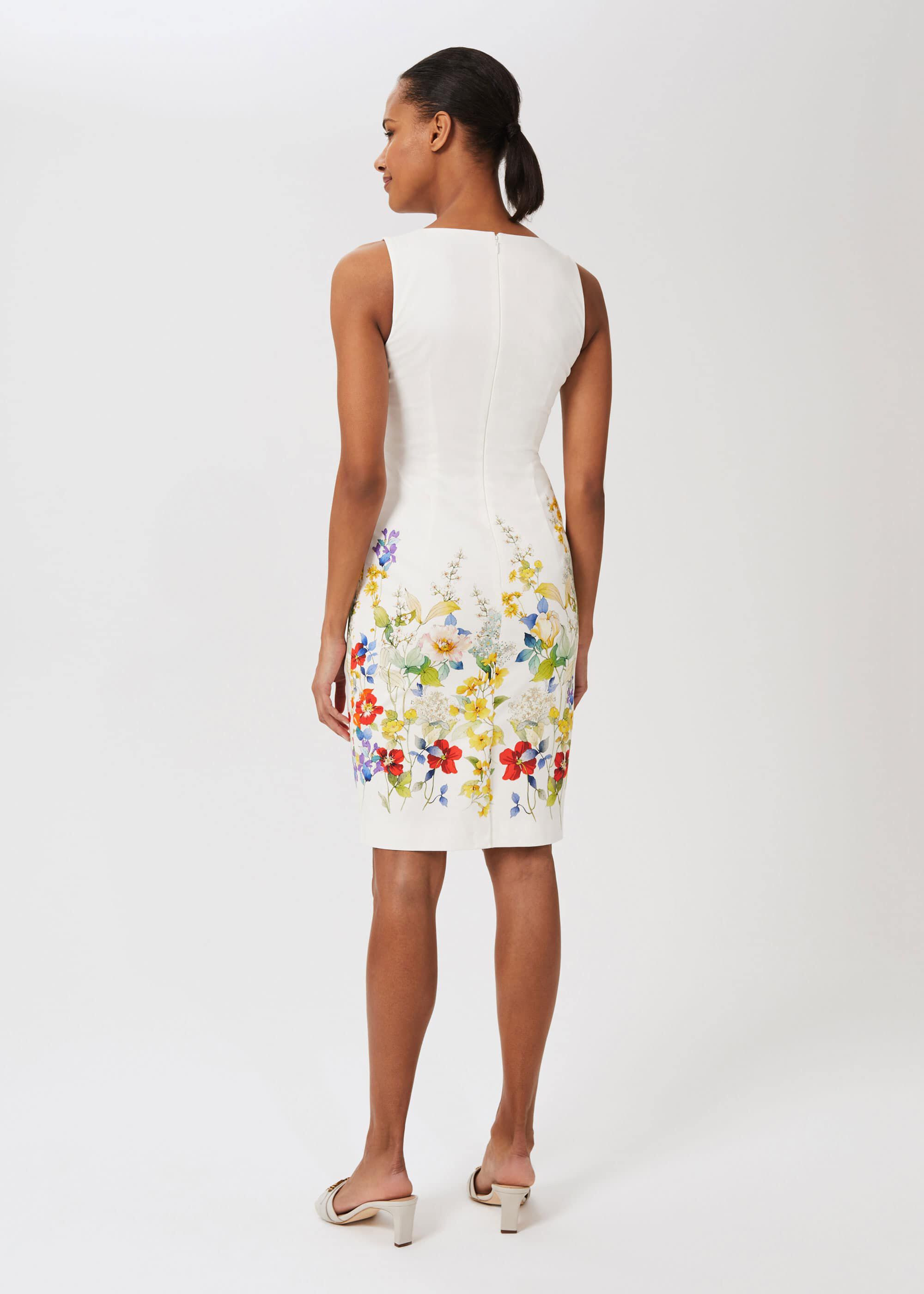 hobbs fiona dress ivory multi