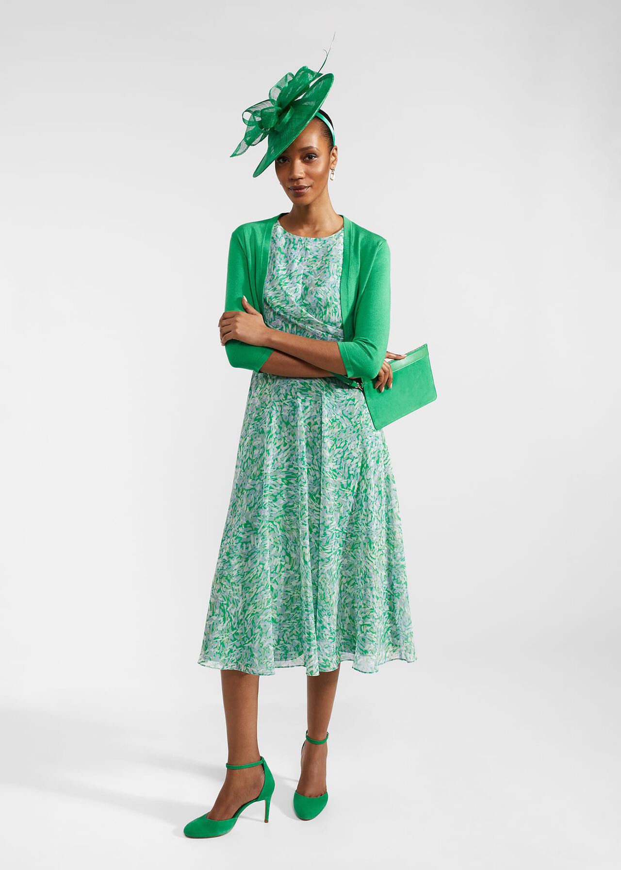 Petite Jess Dress, Green Multi, hi-res