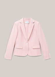 Blake Check Jacket, Pink Ivory, hi-res